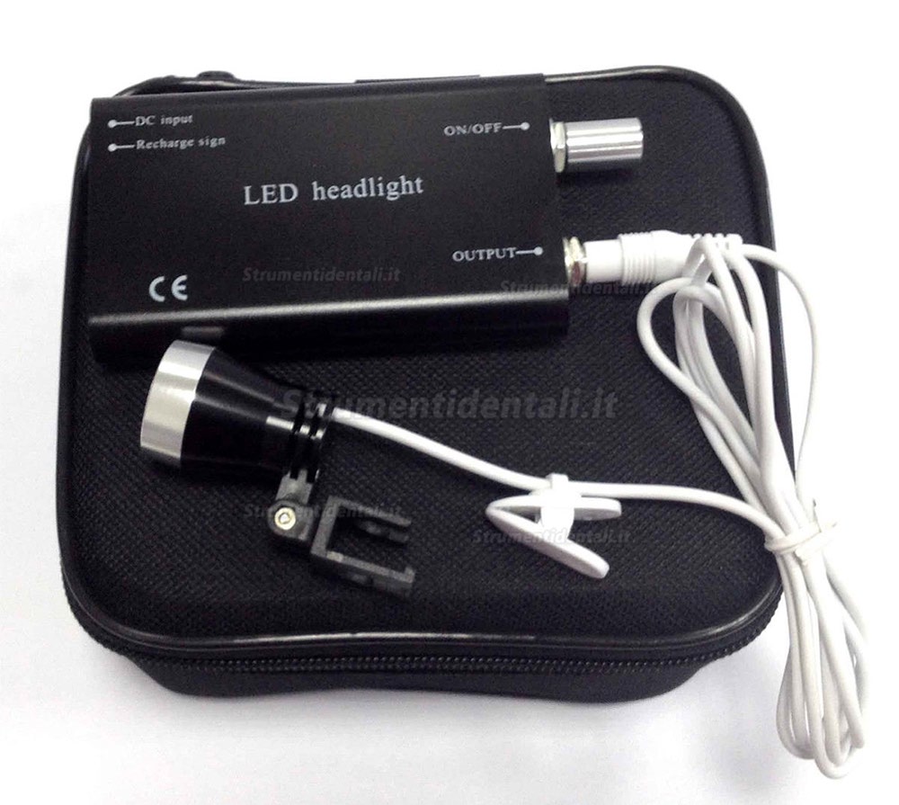 Lampada portatile a LED faro per dentale chirurgico binoculari Loupe